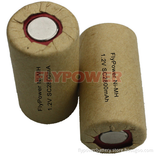 Ni-MH Battery 1.2V Sc2800mAh High Rate Discharge Rate Cell Power Tool/Drill Battery (FH-SC2800P)